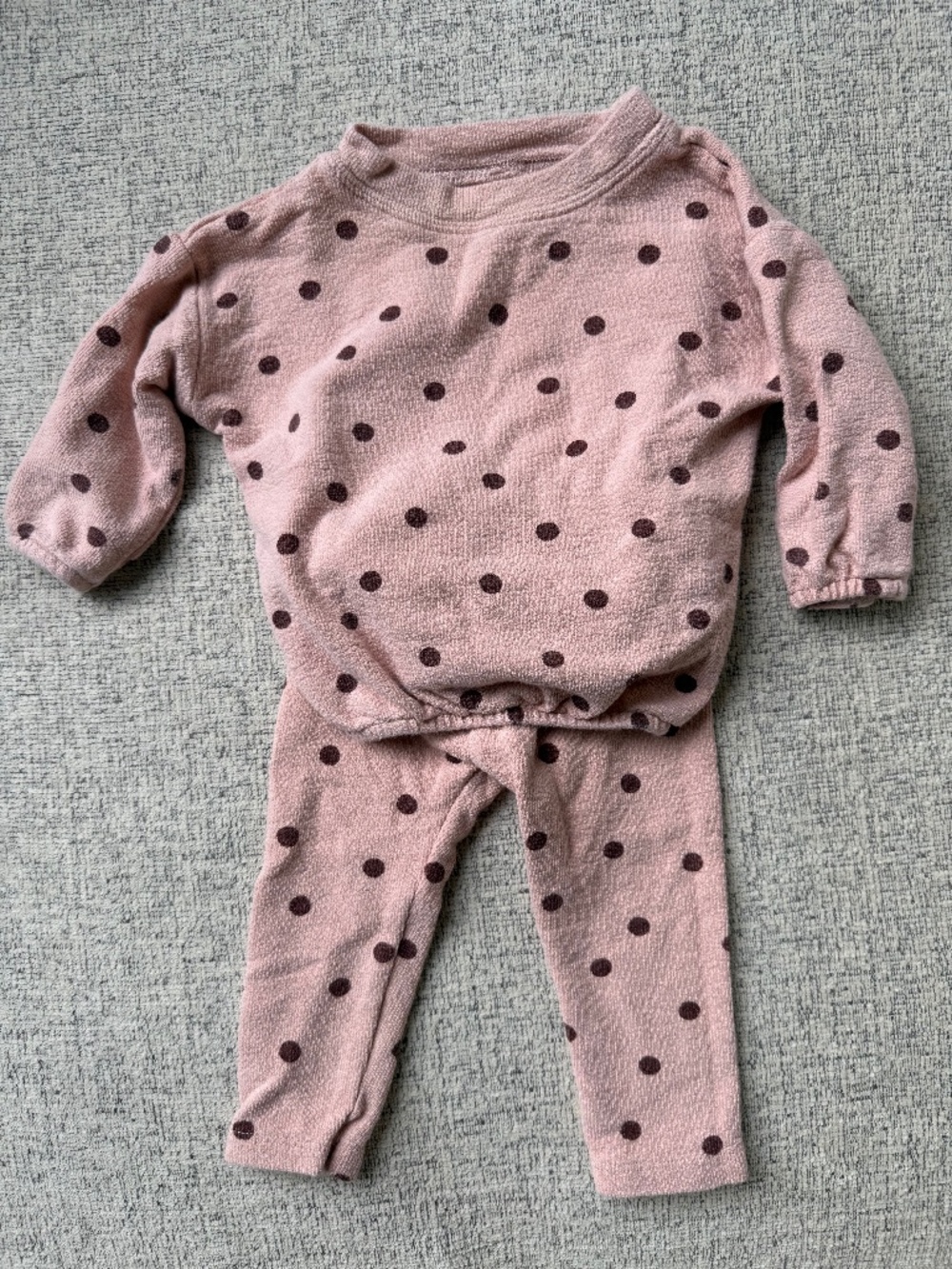 Rylee + Cru Spongey Knot Cotton Set Polka dots